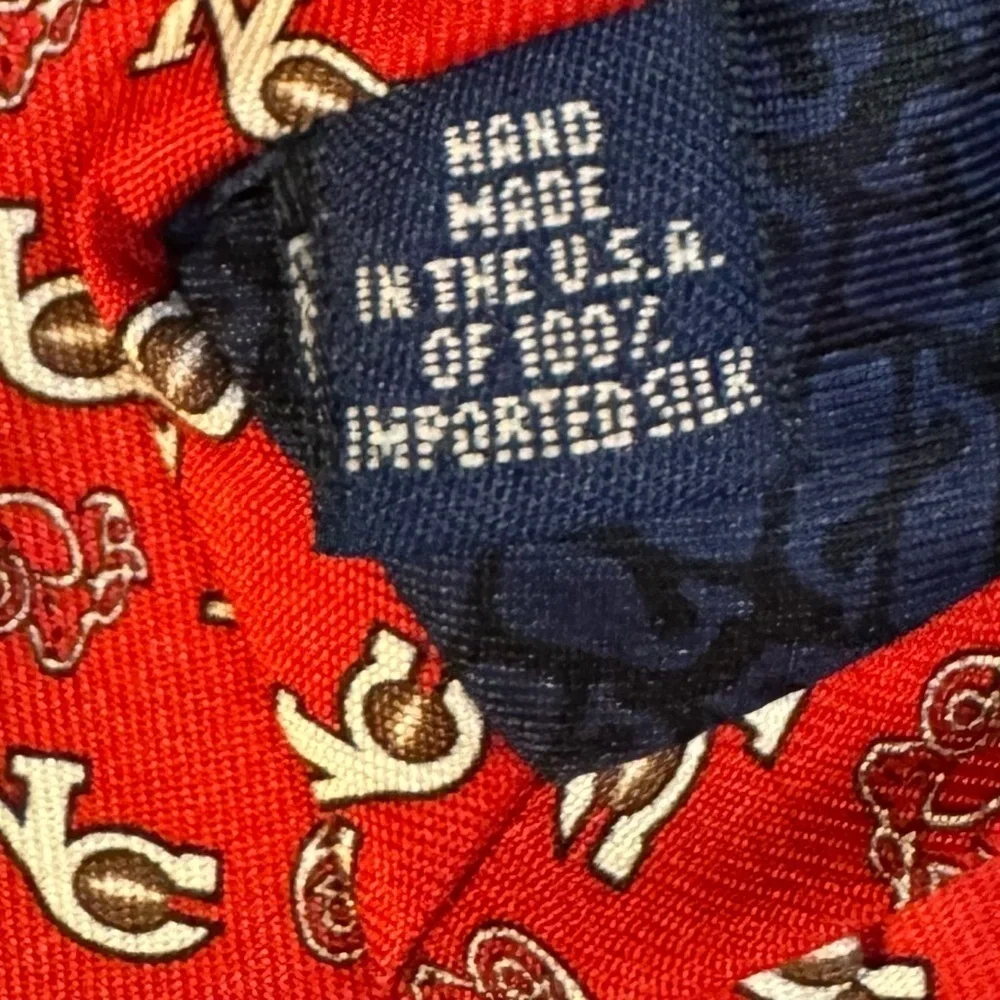 VINEYARD VINES Red Silk Necktie
